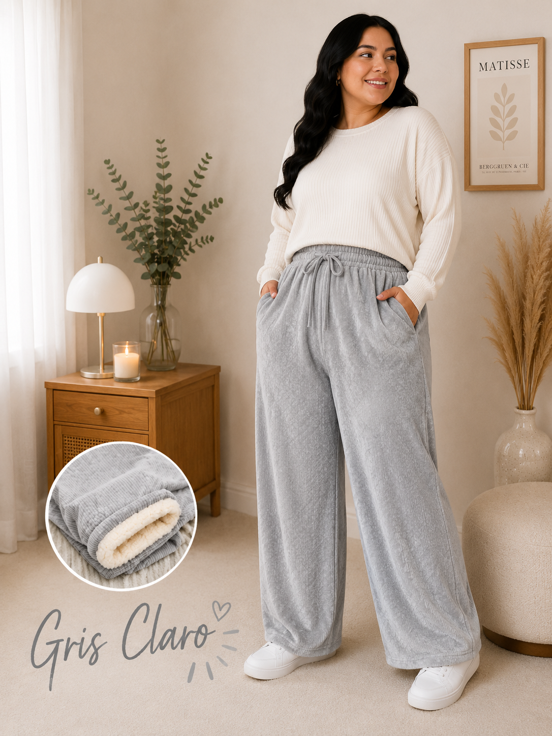PANTALON AMARTE CON CORDERITO ❄️