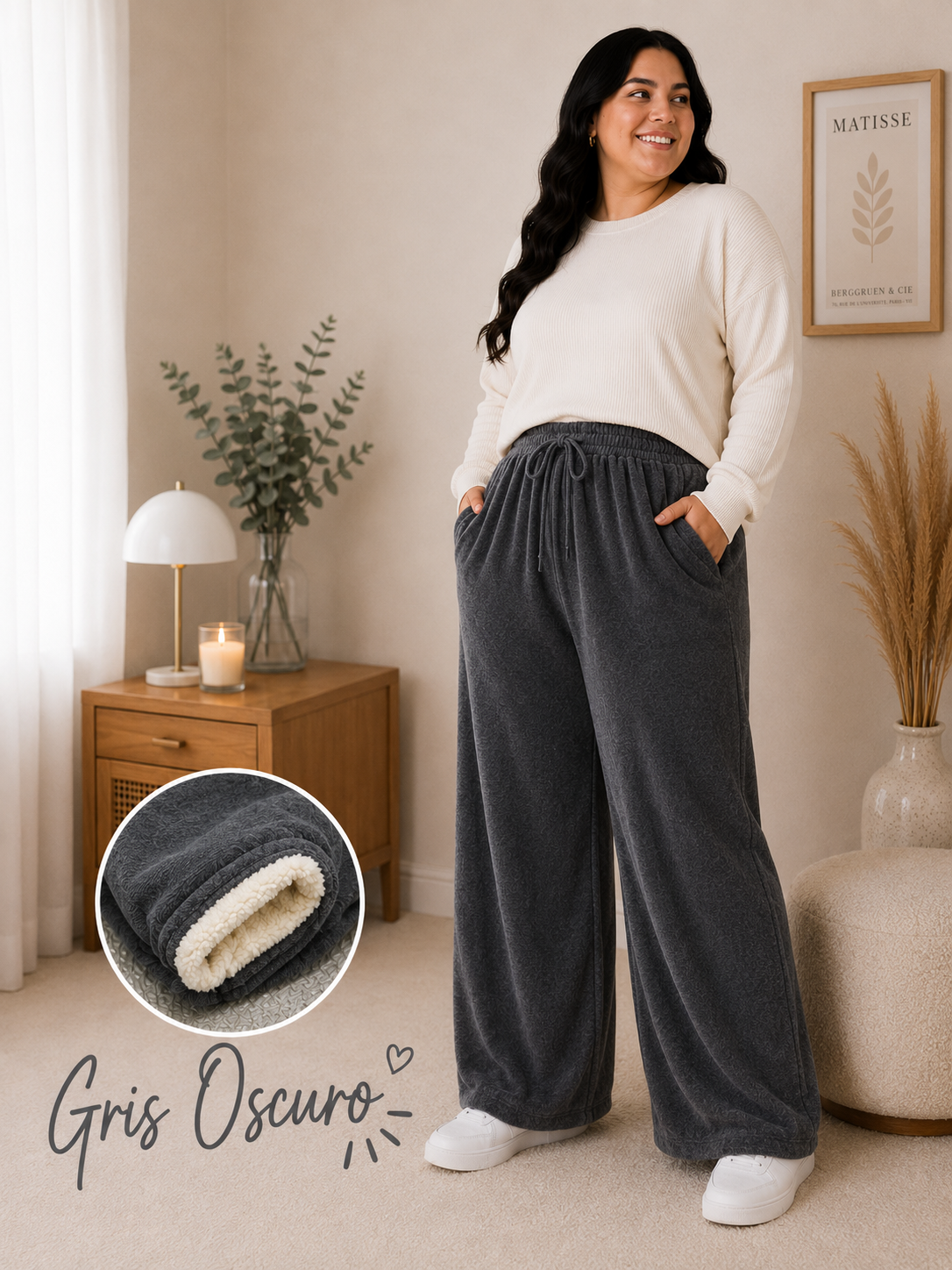 PANTALON AMARTE CON CORDERITO ❄️