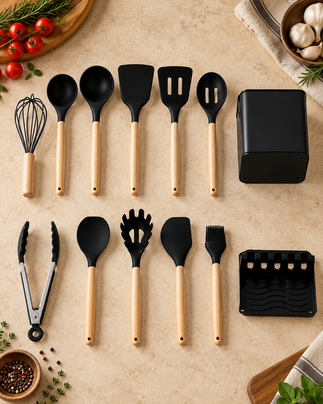 Set de Utensilios de Cocina de 13 Piezas